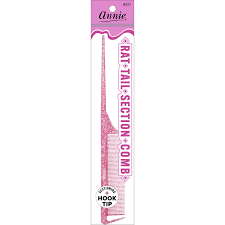Annie Rat Tail Section Comb Sparkly Assorted