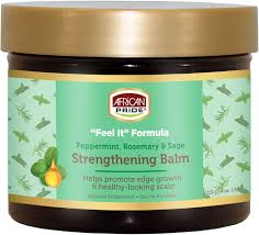 African Pride Peppermint, Rosemary & Sage Strengthening Balm