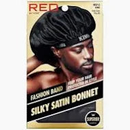 red by kiss wide silky satin bonnet men