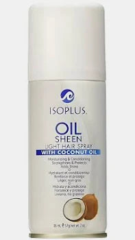 Isoplus oil sheen w/ coconut oil 2oz